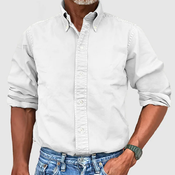 Carl Classic Cotton Button-Up Shirt for Everyday Wear