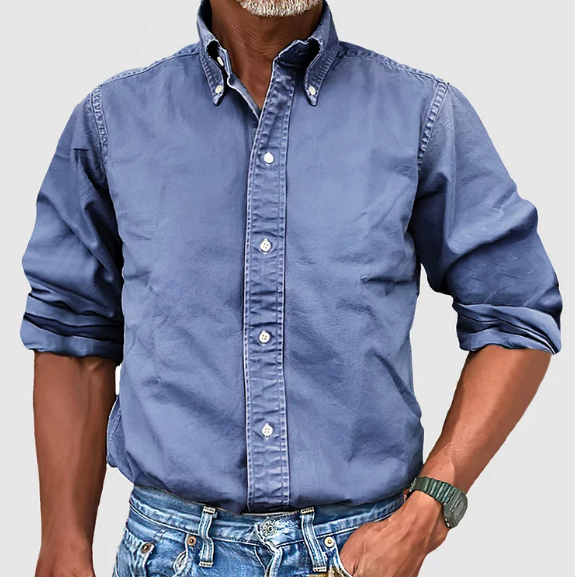 Carl Classic Cotton Button-Up Shirt for Everyday Wear