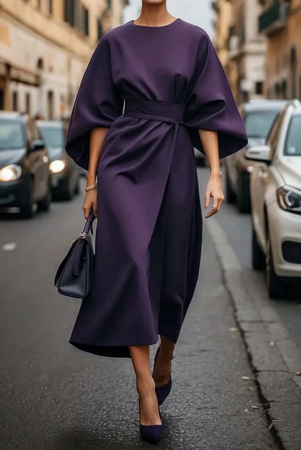 Ione Maxi Dress with Lantern Sleeves