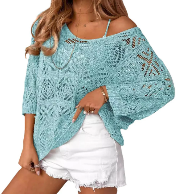 Gabrielle Crochet Pullover