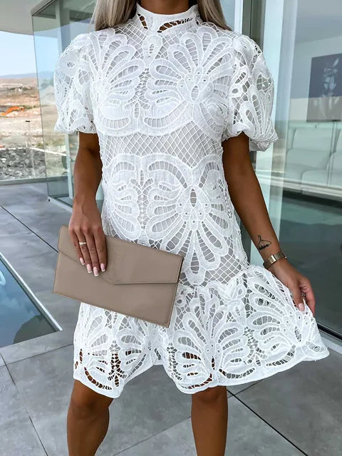 Marissa Lace Embroidered Dress