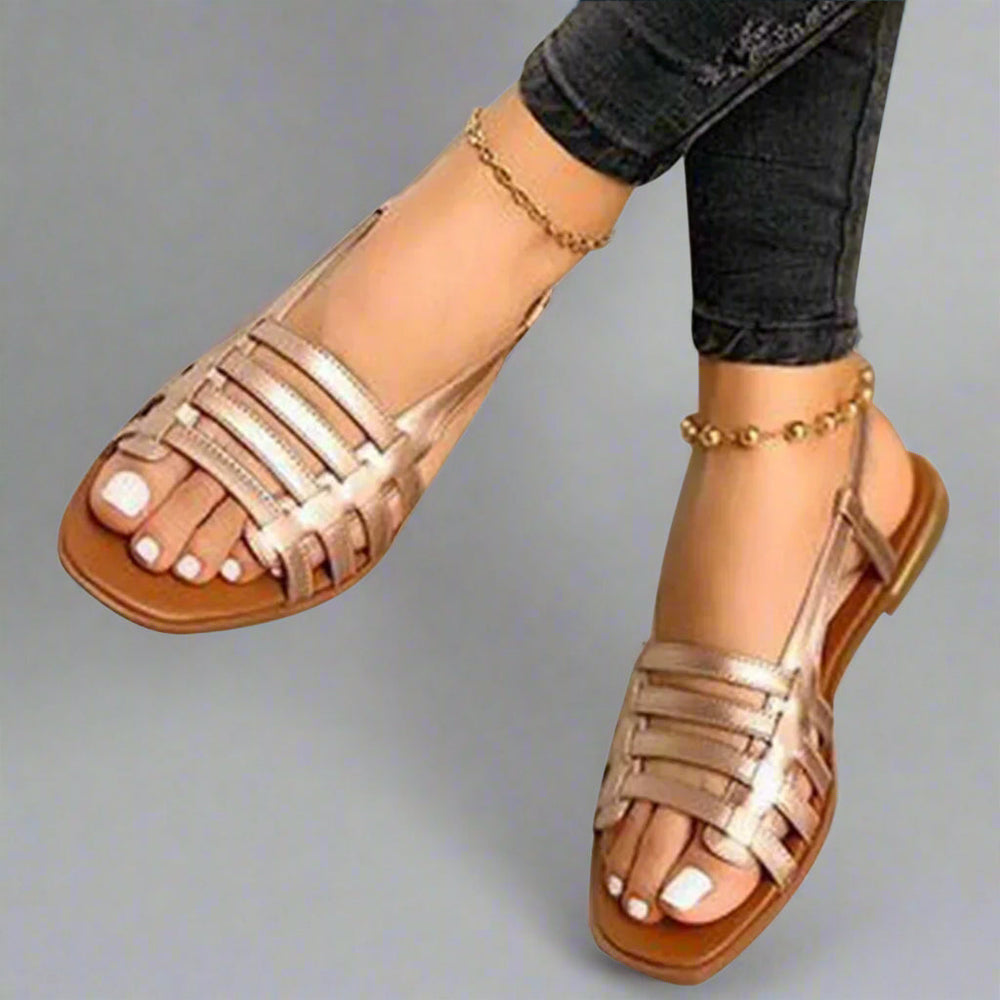 Leya Comfort Strappy Open-Toe Adjustable-Strap Sandals