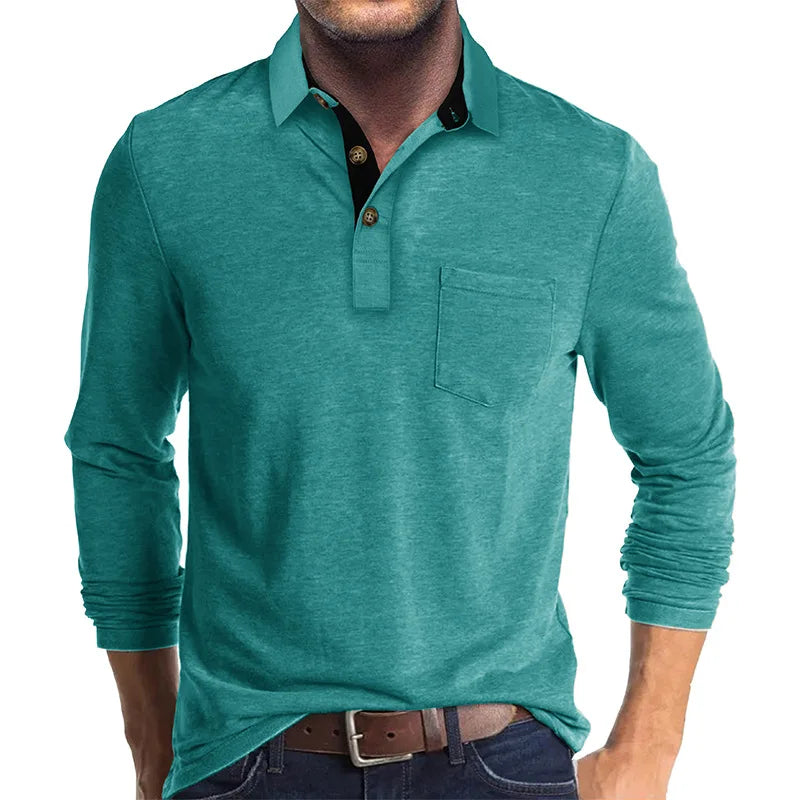 Diedrich Classic Monochrome Long Sleeve Dress Shirt