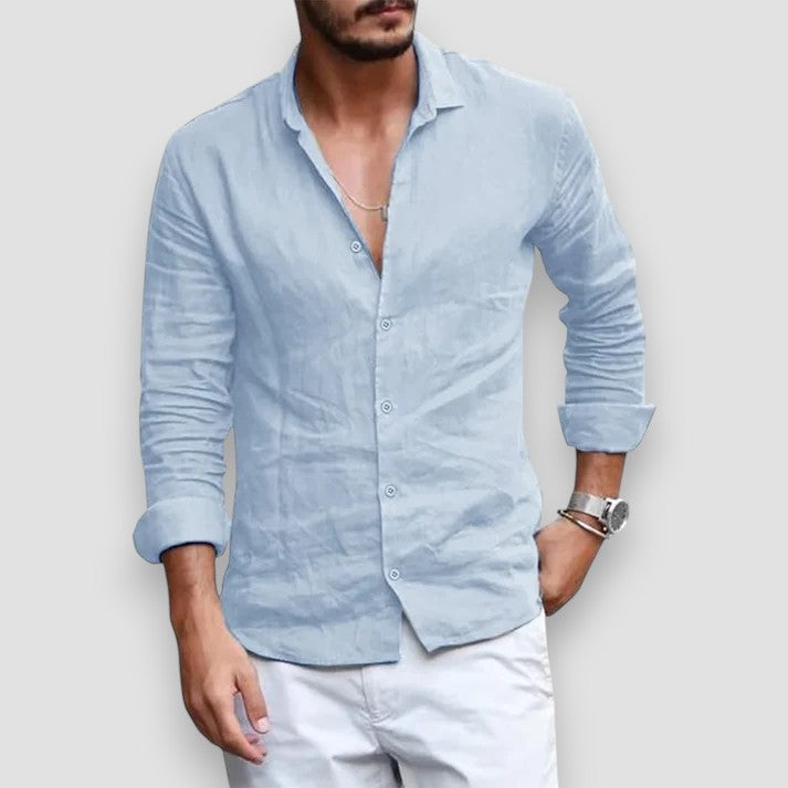 Per Breathable Linen Shirt for Summer