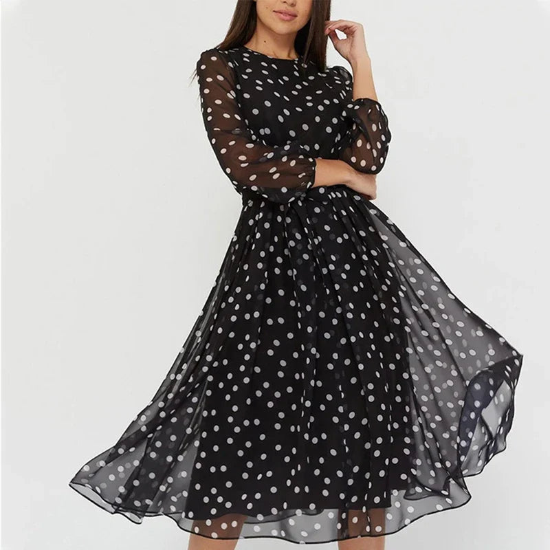 Julianna Polka Dot Kleider