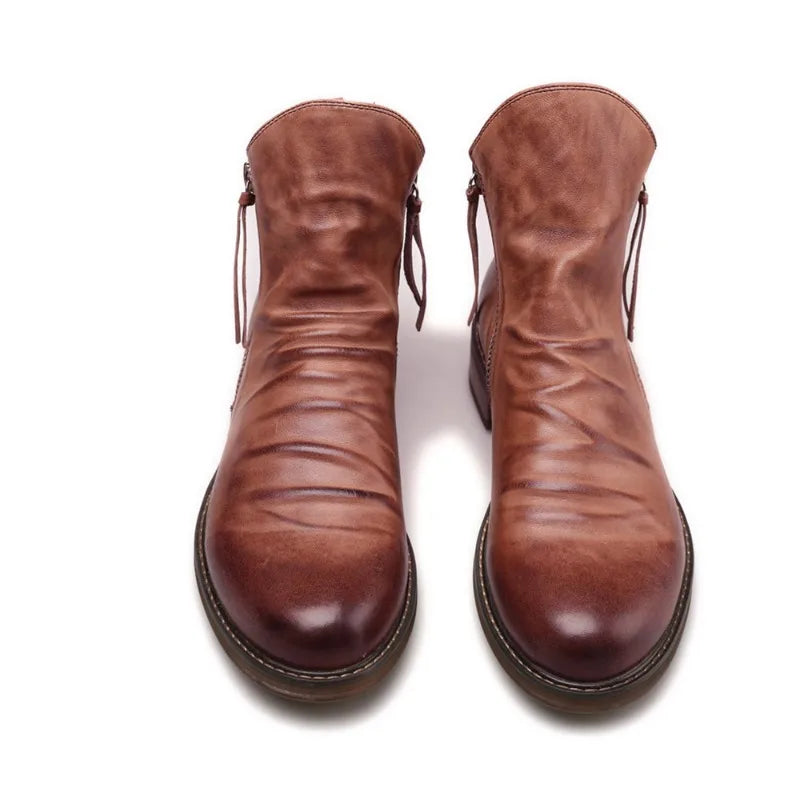 Ontario Faux Leather Non-Slip Casual Chelsea Boots