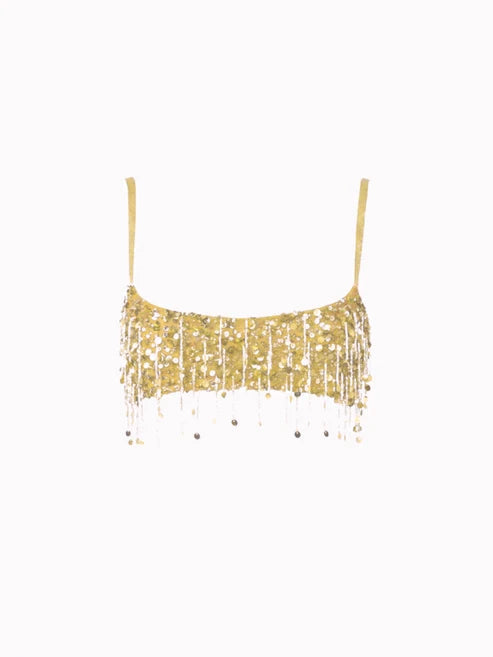 Leilani Beaded Fringe Two-Piece Set