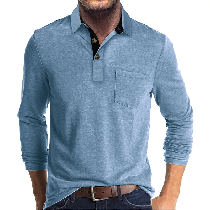 Diedrich Classic Monochrome Long Sleeve Dress Shirt