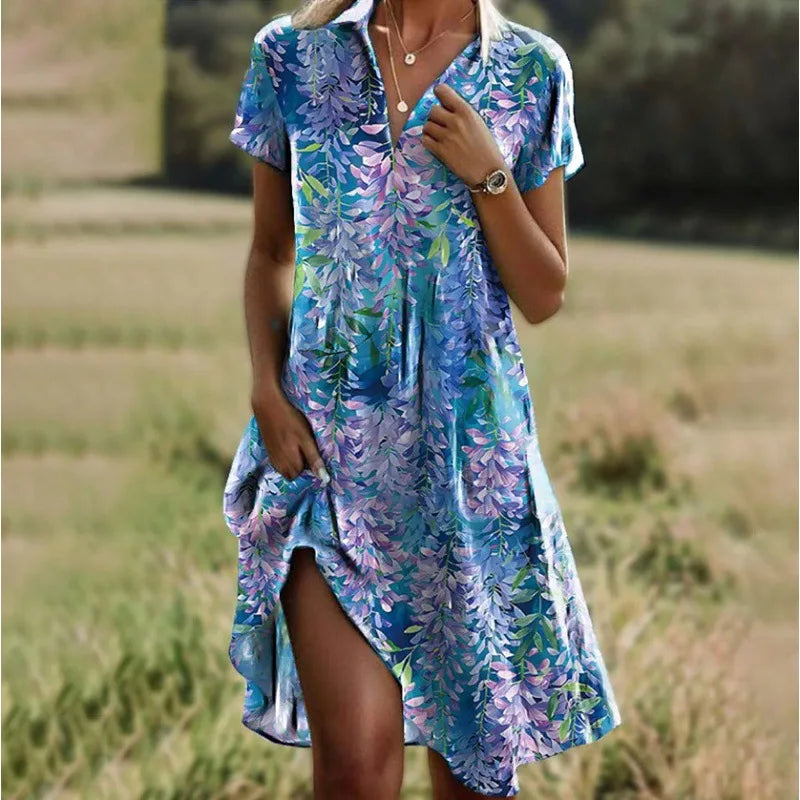 Maravella V-Neck Print