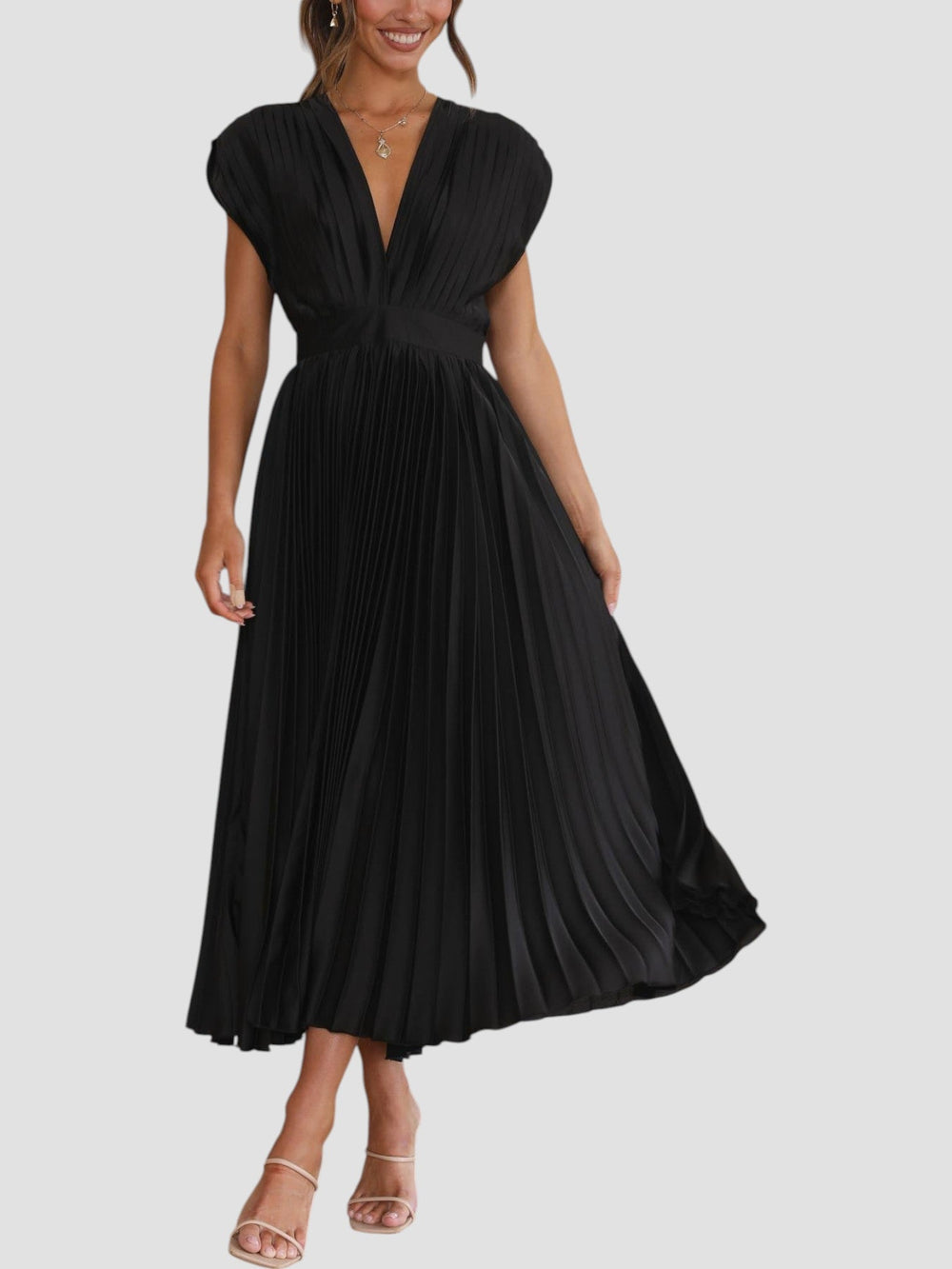Isla Pleated Dress