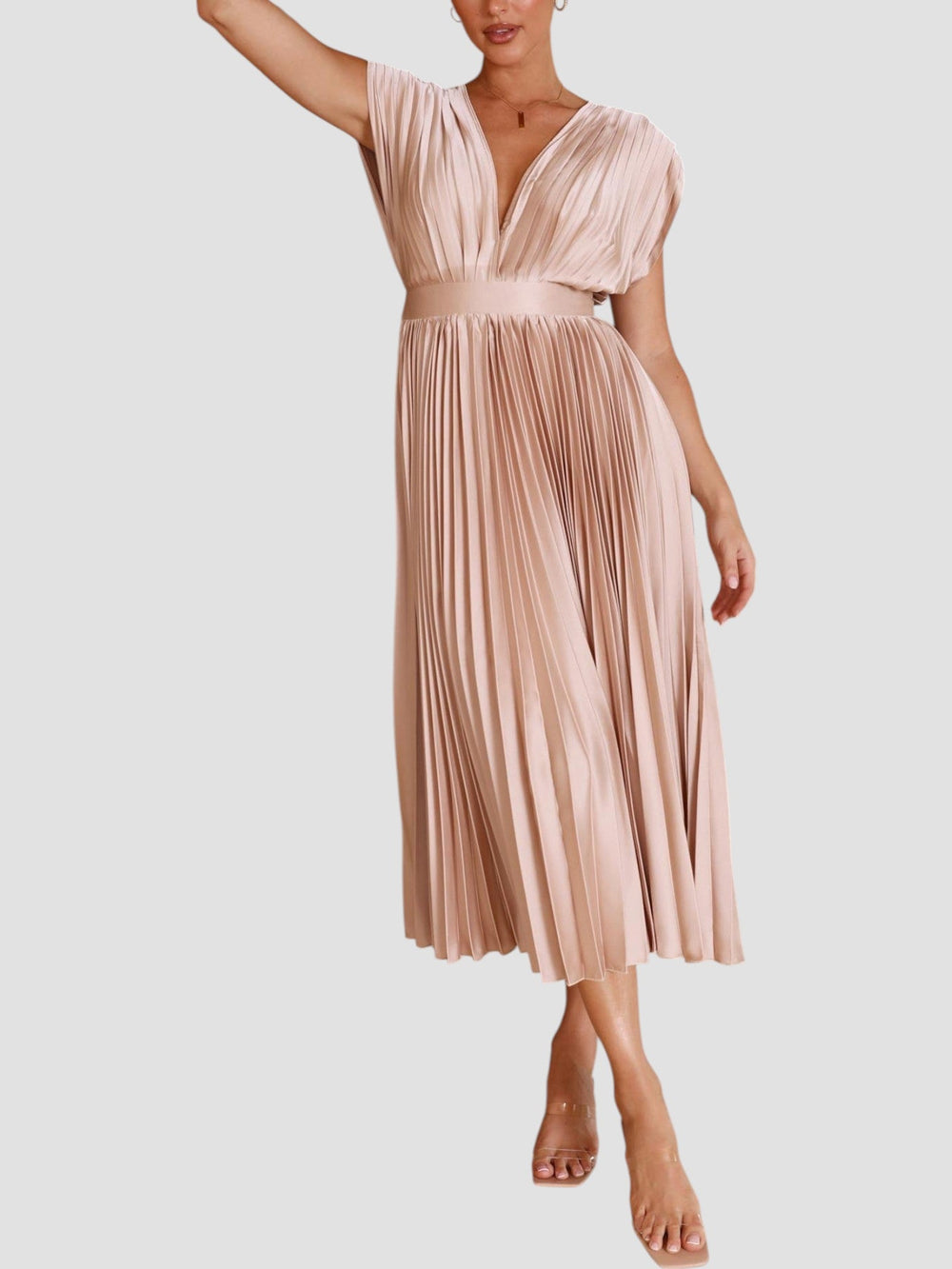 Isla Pleated Dress