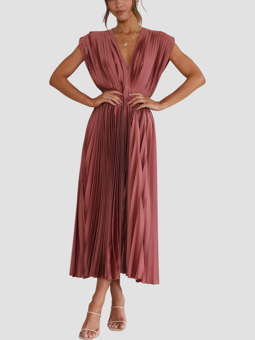 Isla Pleated Dress