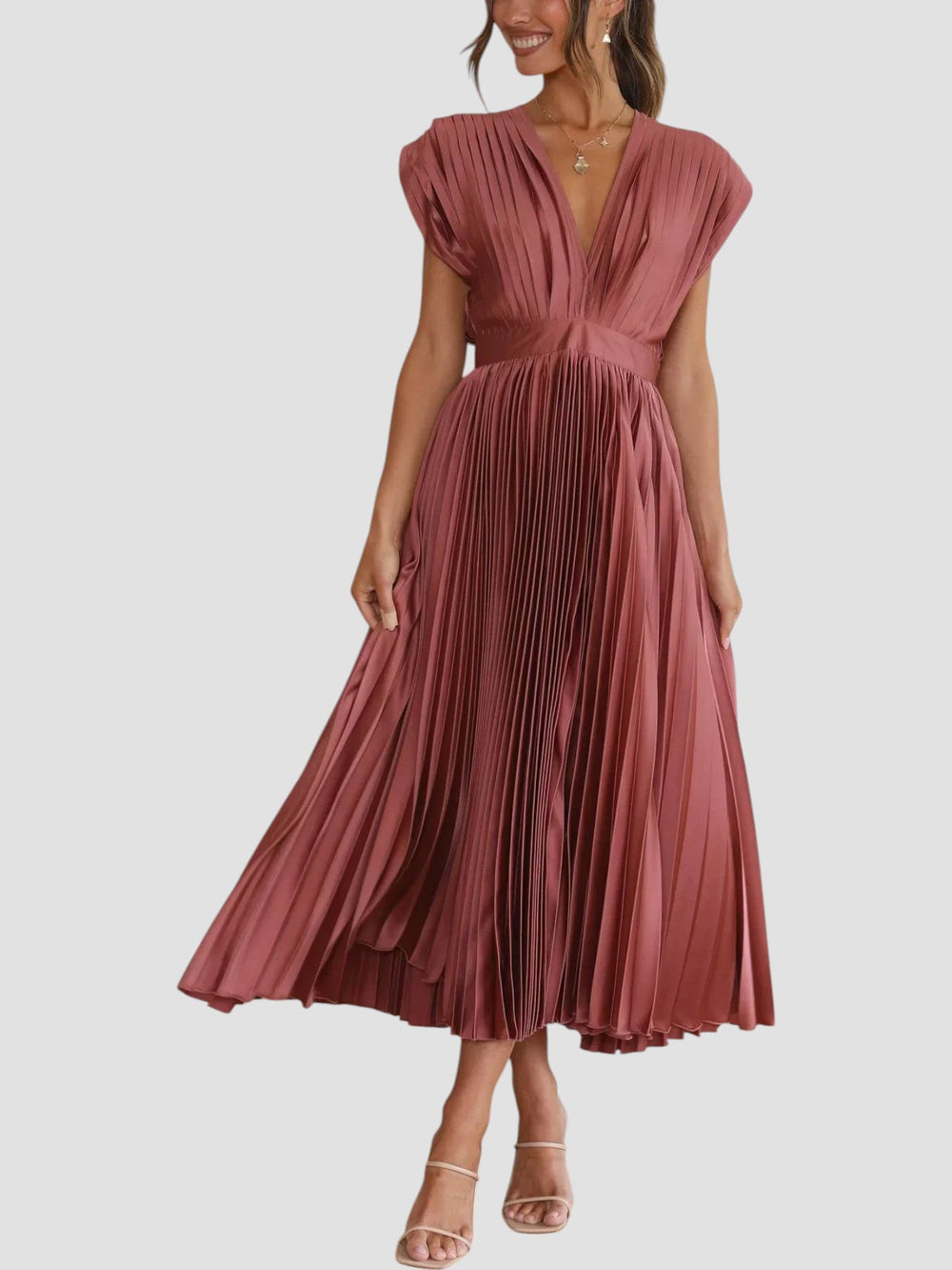Isla Pleated Dress