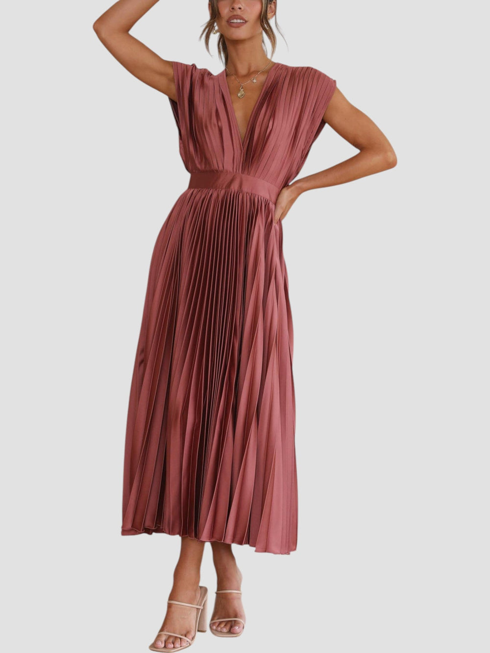 Isla Pleated Dress