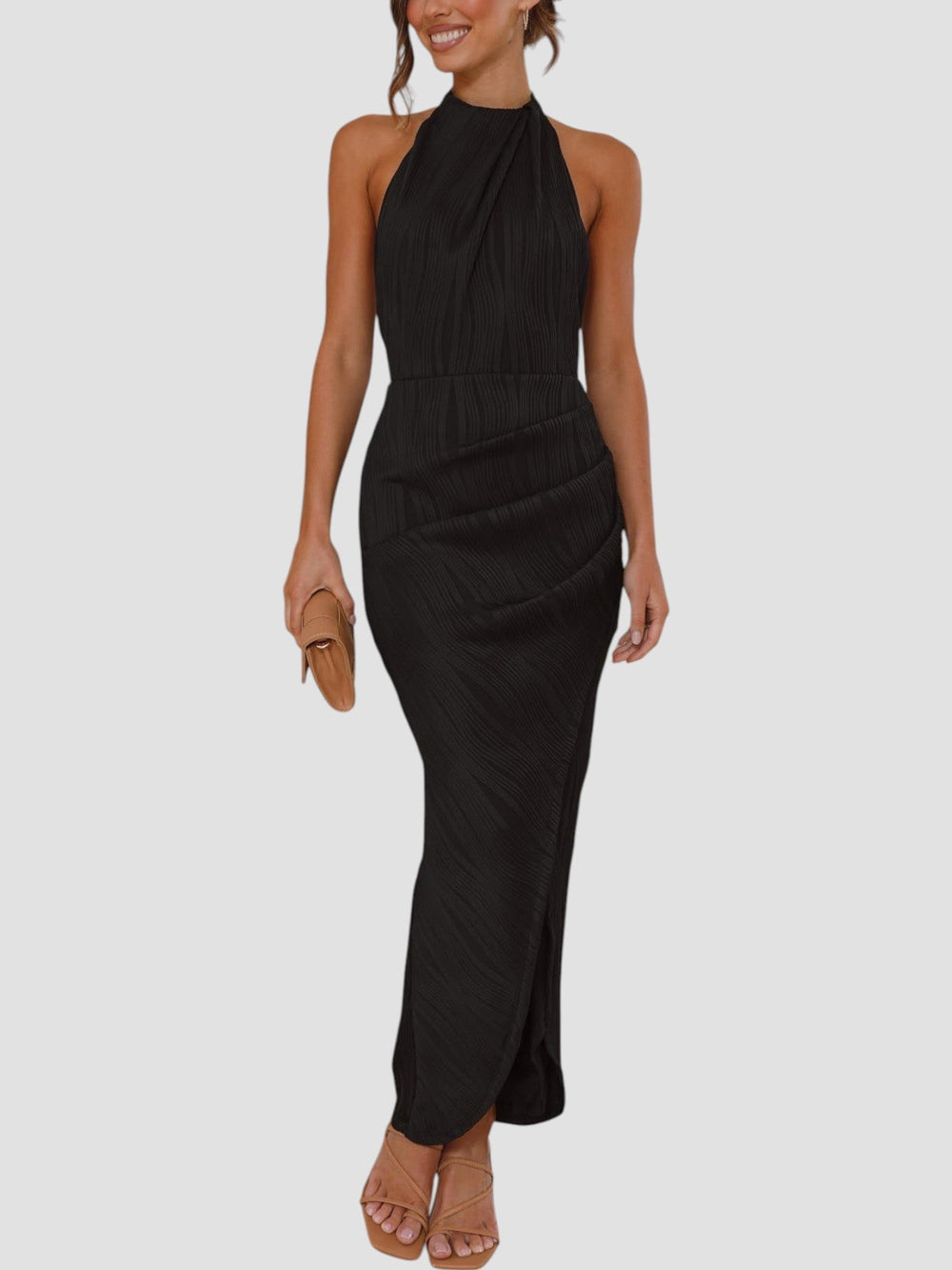 Nicoletta Mock Neck Dress