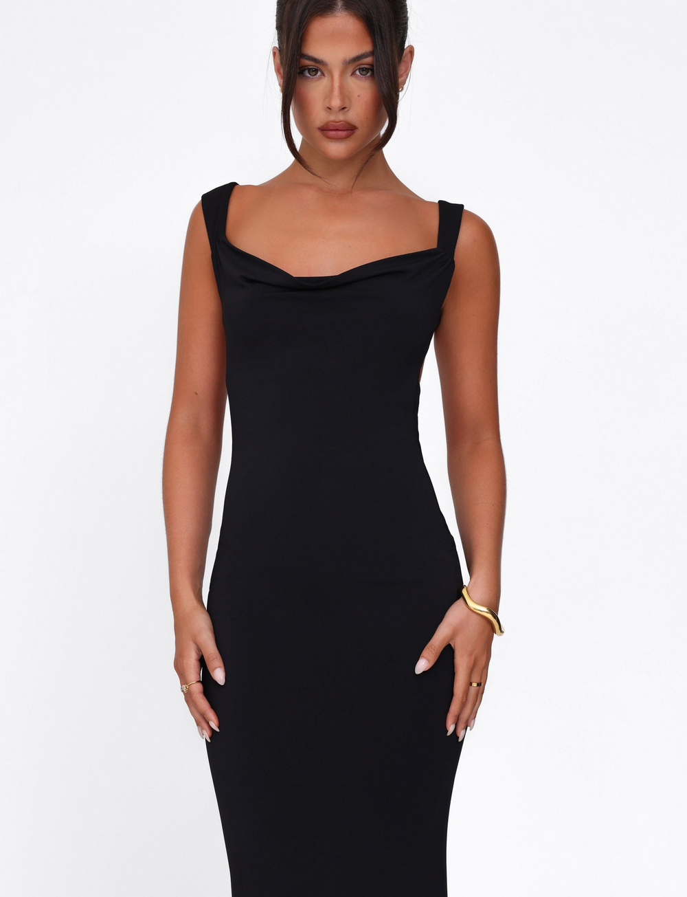 Veloura Draped Maxi Dress