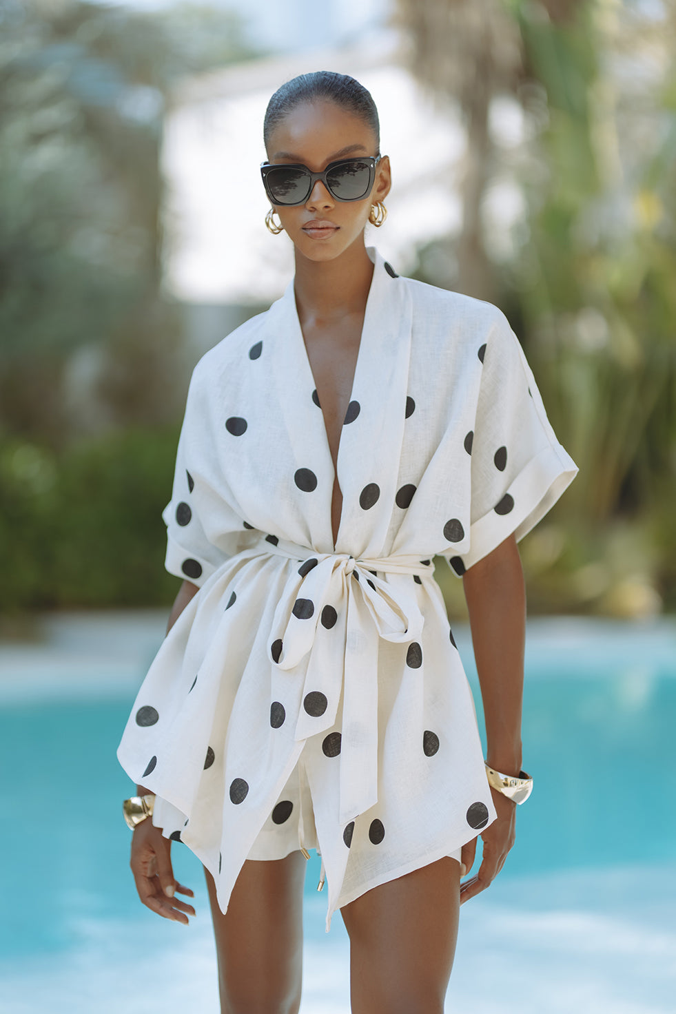 Rin Polka Dot Kimono Set