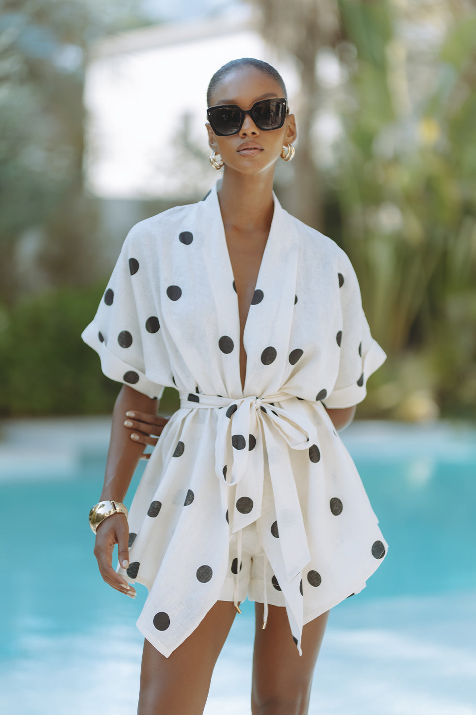 Rin Polka Dot Kimono Set