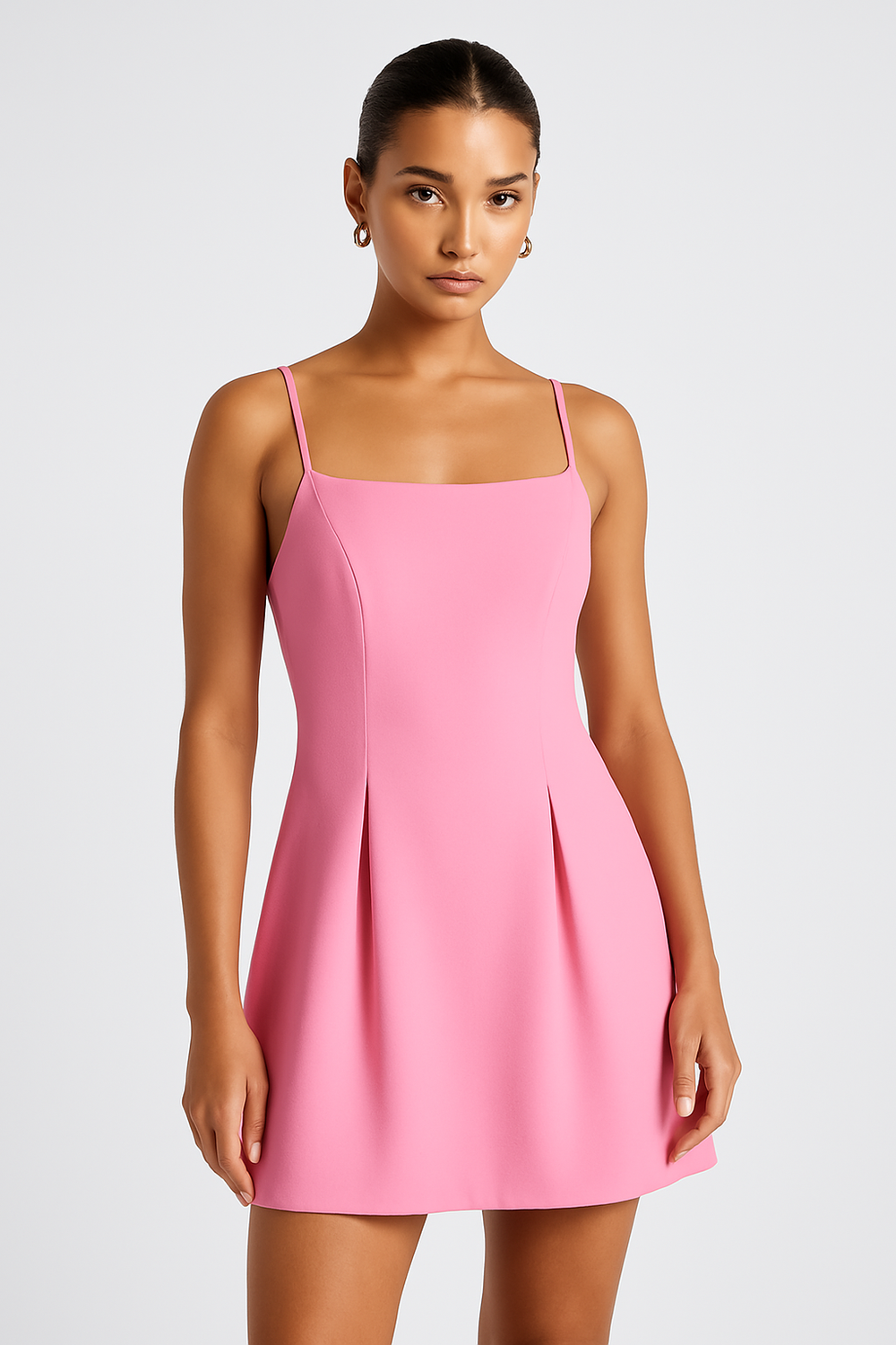 Amelina Pleated Mini Dress