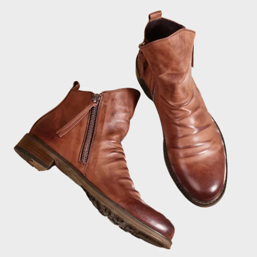 Ontario Faux Leather Non-Slip Casual Chelsea Boots