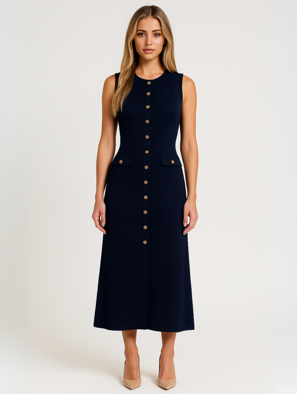 Lily Structured Classic Midi Dress