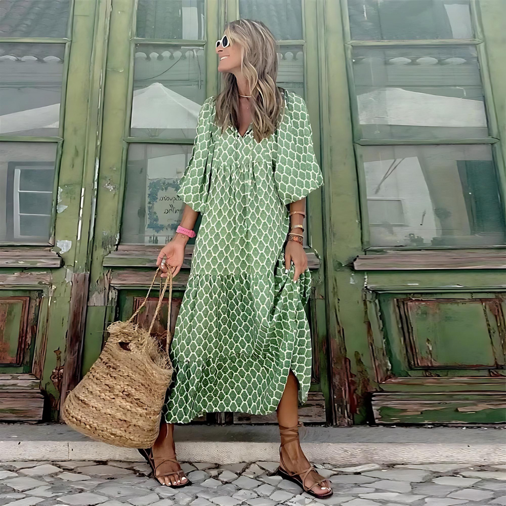 Natalie Floral Print Spring Dress for Sunny Occasions