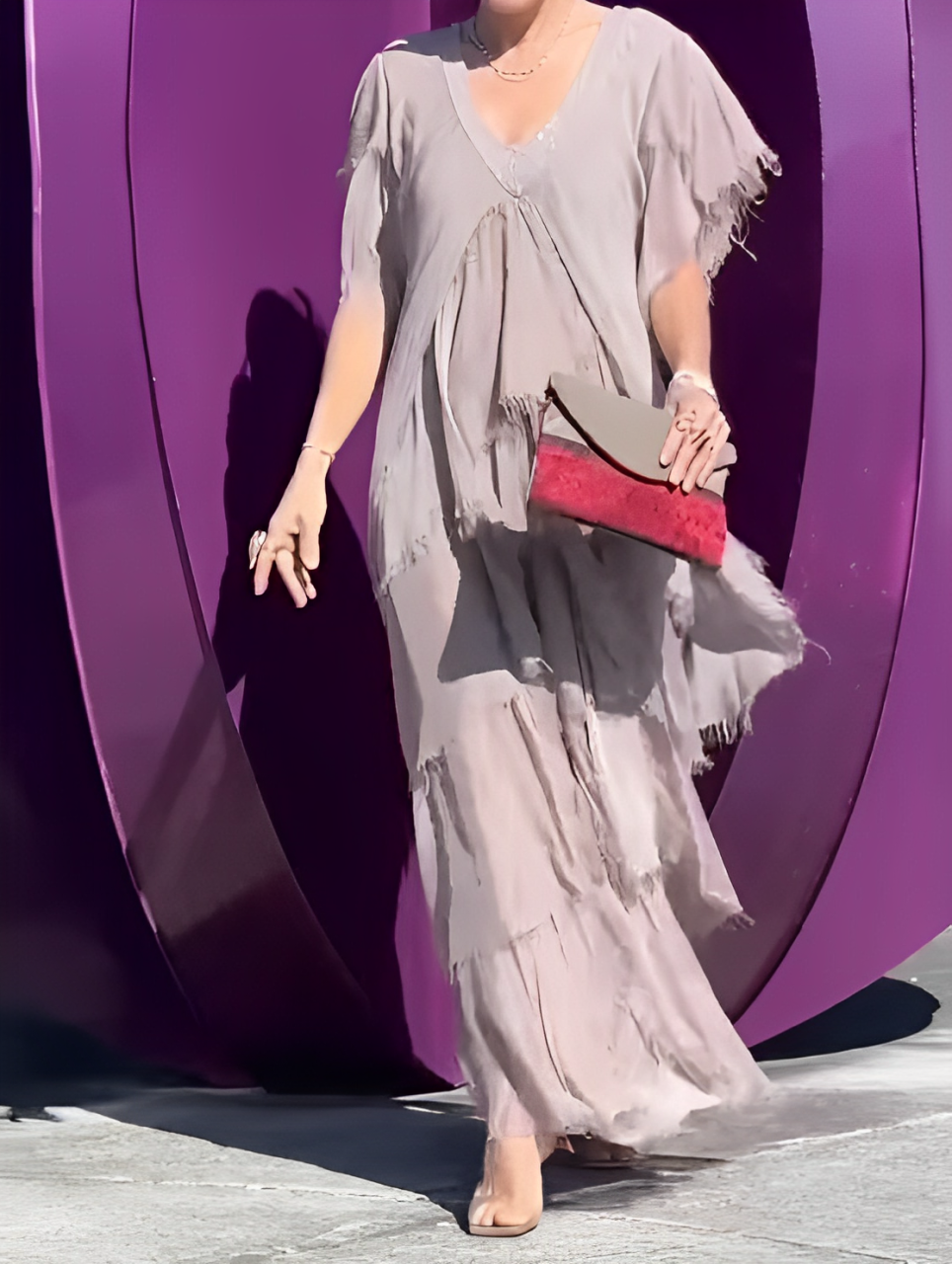 Summer Elegant V-Neck Maxi Dress
