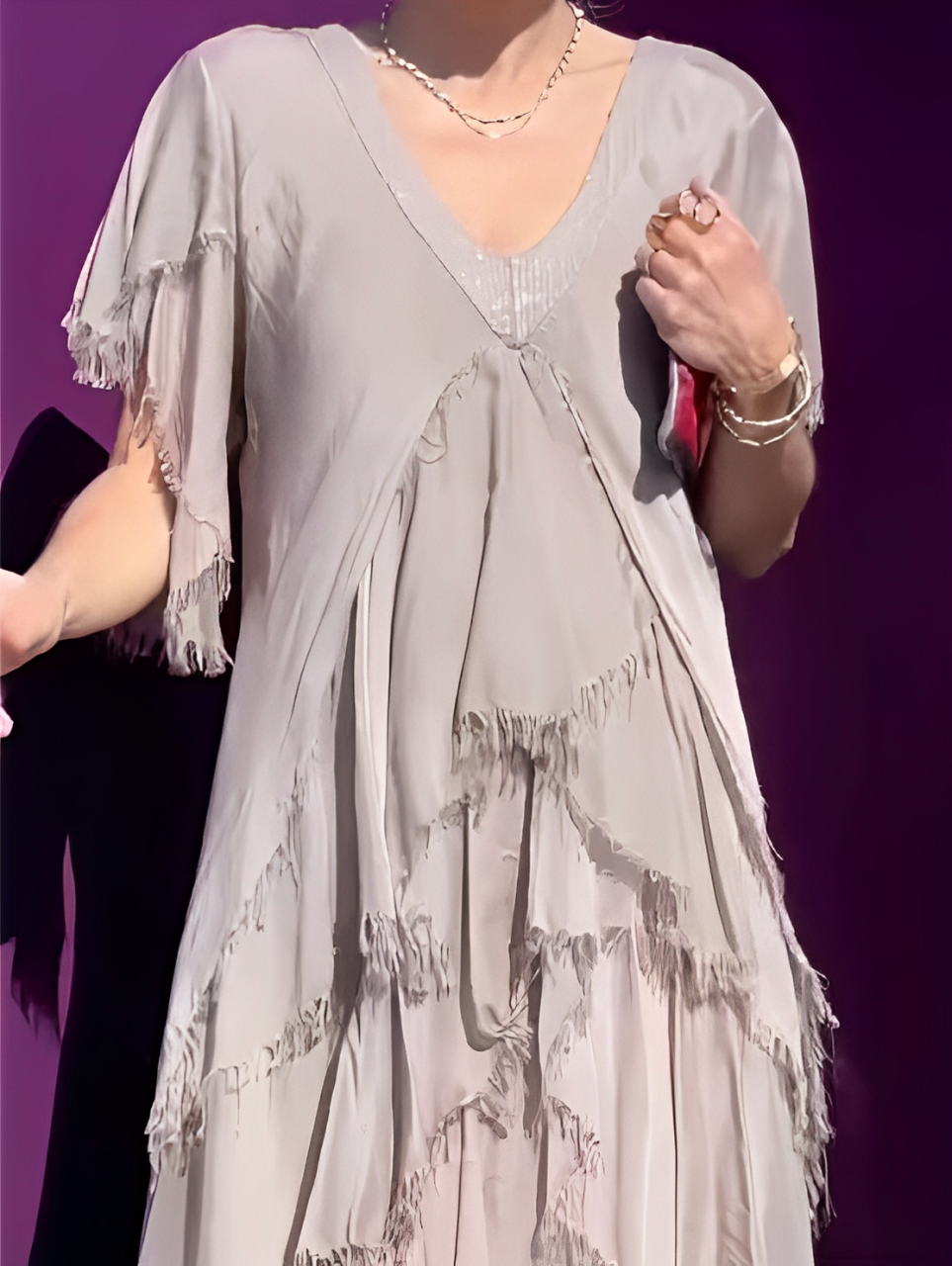 Summer Elegant V-Neck Maxi Dress
