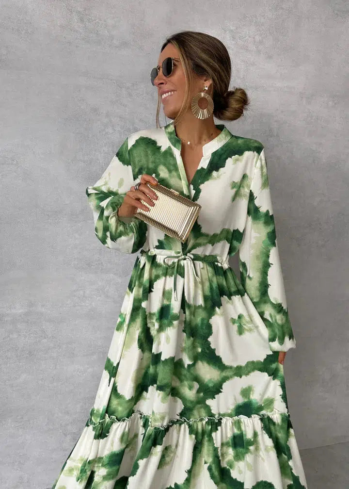 Dorothy Long-Sleeve Floral Maxi Dress