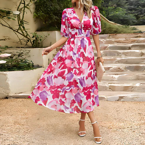 Leona Elegant Midi Dress