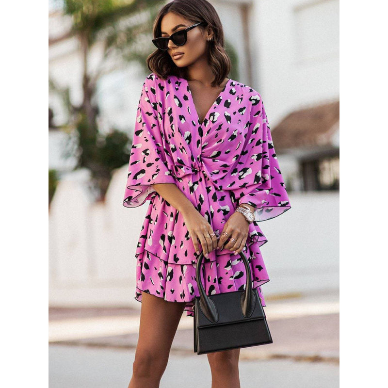 Valeria Boho Floral Mini Dress