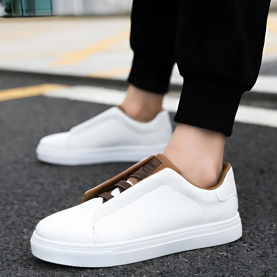 Eliano Low Top Faux Leather Smart Casual Dress Shoes