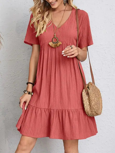 Lisa V-Neck Cutout Dress