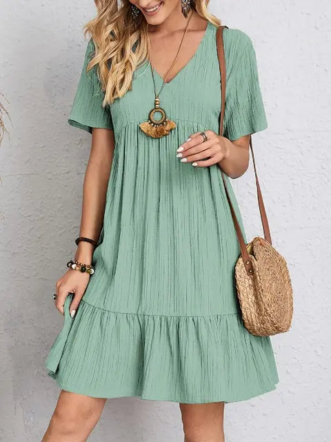 Lisa V-Neck Cutout Dress