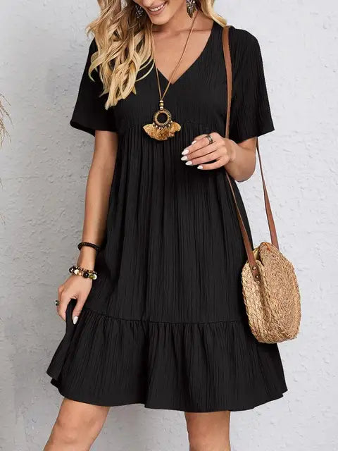 Lisa V-Neck Cutout Dress