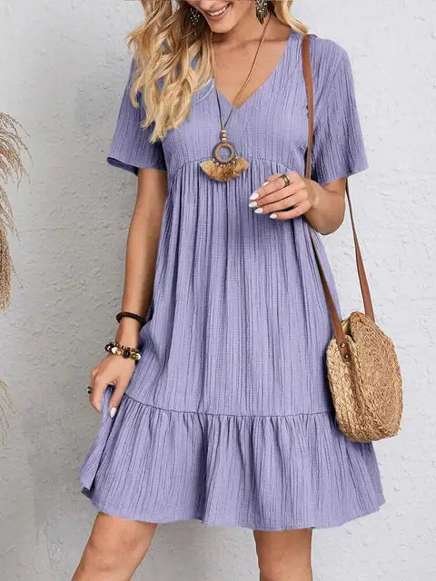 Lisa V-Neck Cutout Dress