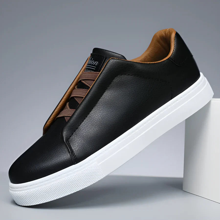 Eliano Low Top Faux Leather Smart Casual Dress Shoes