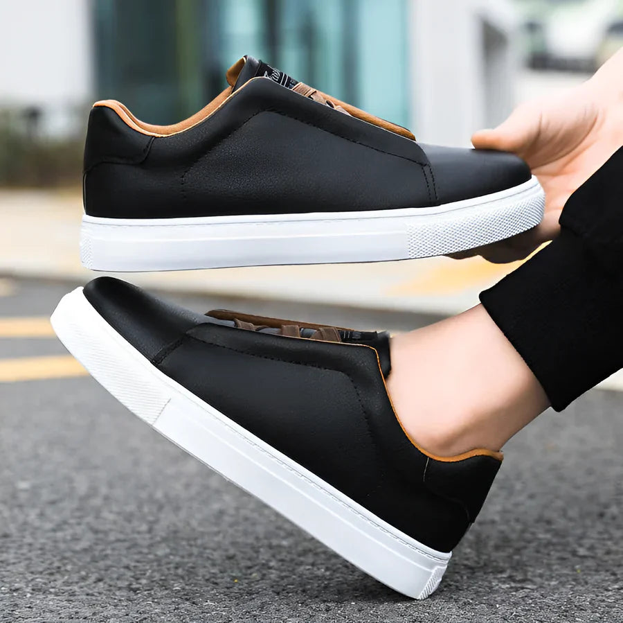 Eliano Low Top Faux Leather Smart Casual Dress Shoes