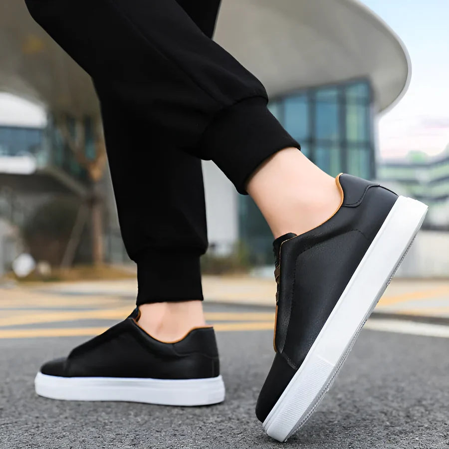 Eliano Low Top Faux Leather Smart Casual Dress Shoes