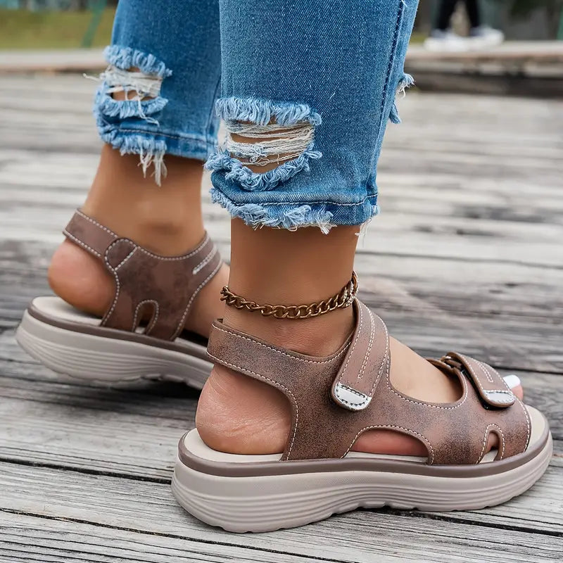 Alia Comfort Wedge Sandals with Ankle Strap