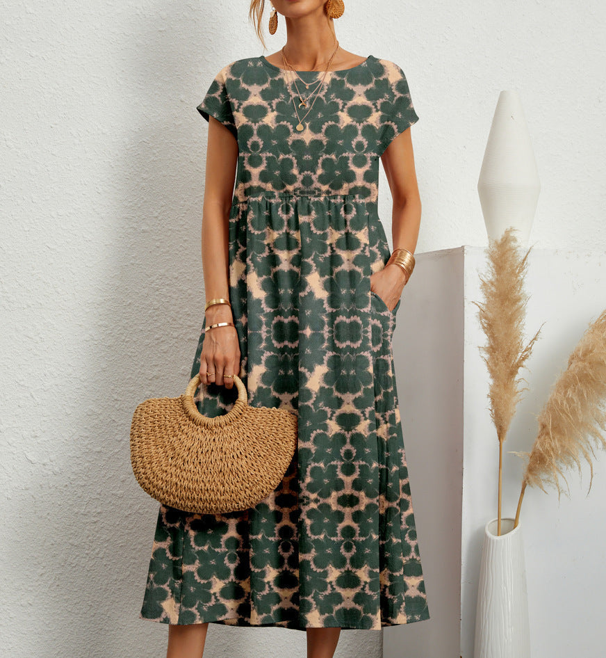 Winnie Floral Print Relaxed Midi Dress