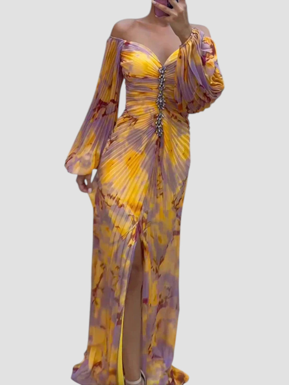 Corinne Pleated Dress