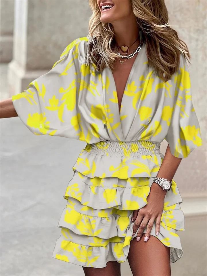 Sofia Print Midi Dress