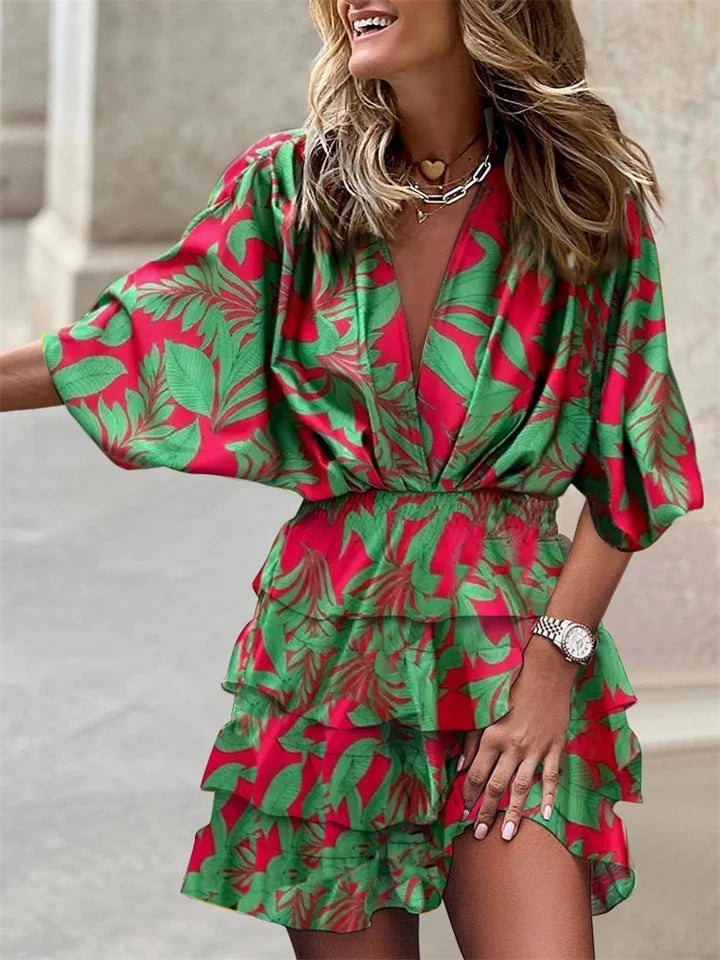 Sofia Print Midi Dress