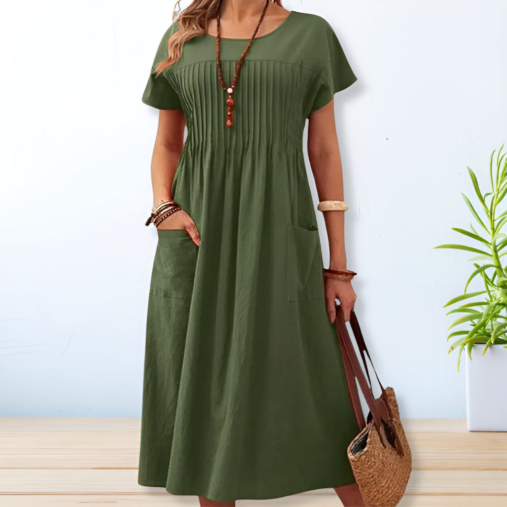 Isabella Casual Midi Dress, Loose Everyday Fit