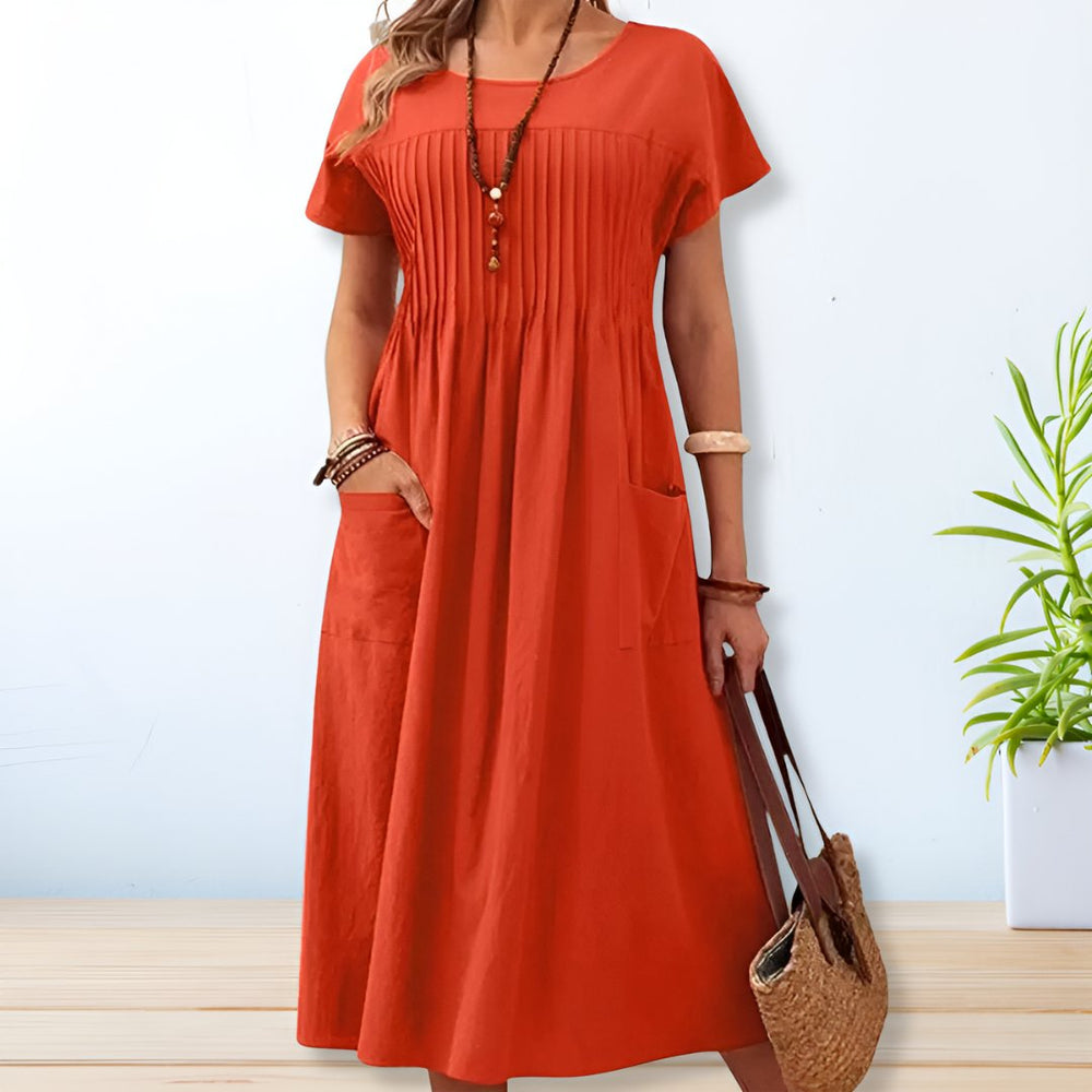 Isabella Casual Midi Dress, Loose Everyday Fit