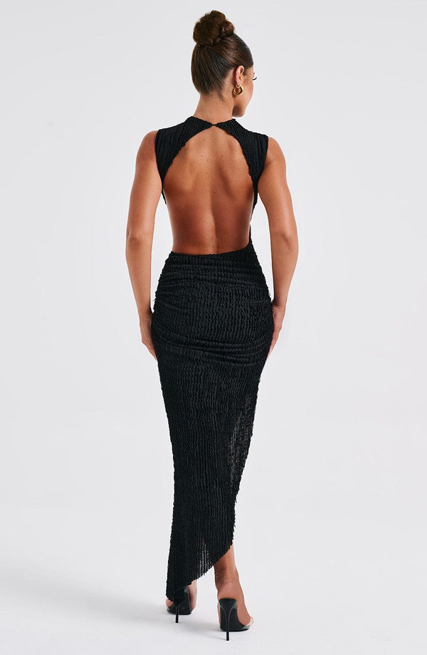 Saraya Asymmetric Midi Dress