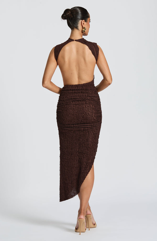 Saraya Asymmetric Midi Dress