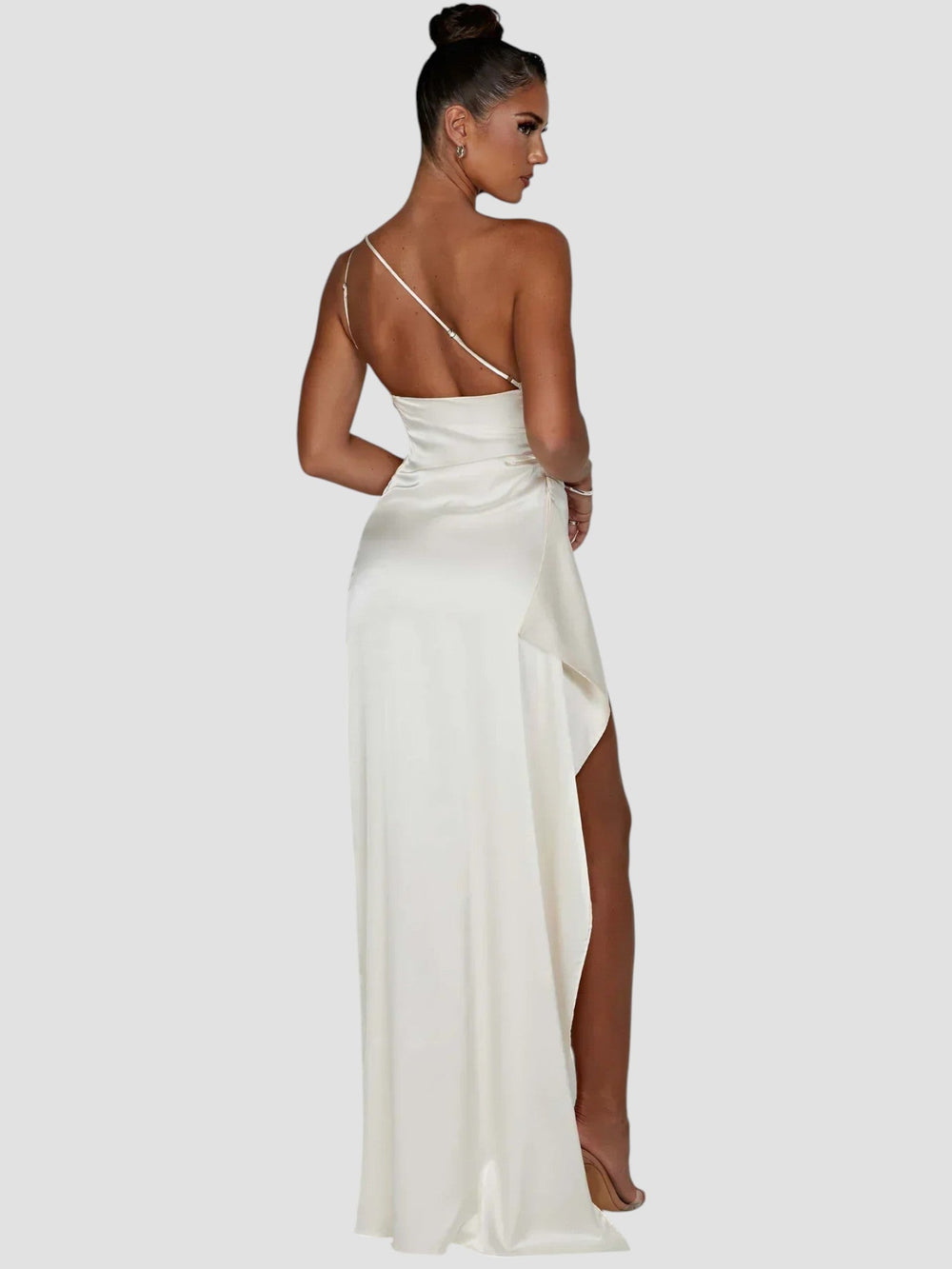 Sueli Satin Pleated Dress