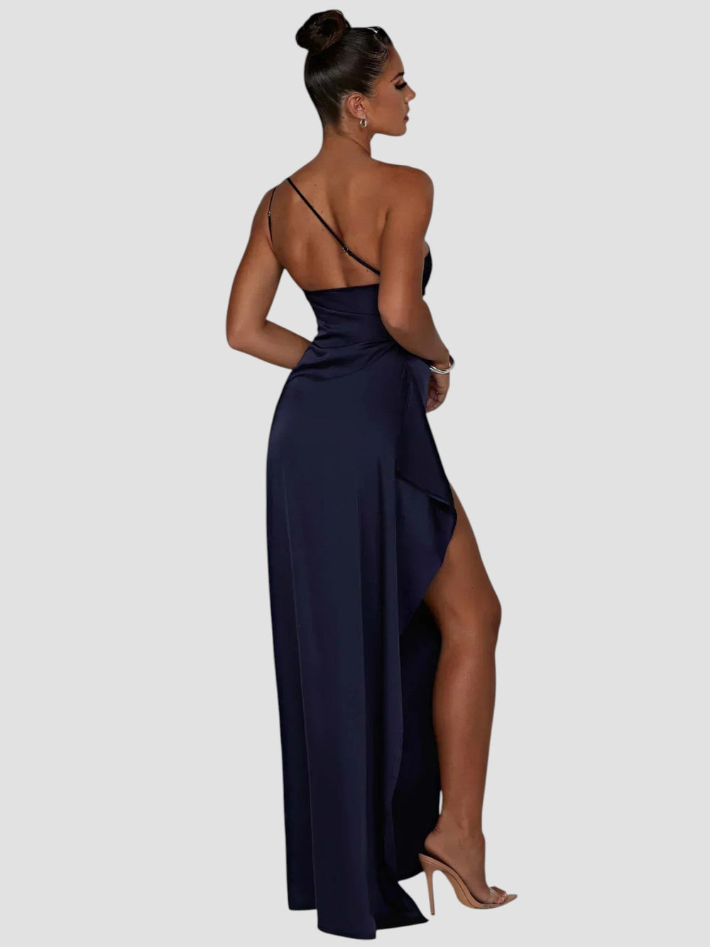 Sueli Satin Pleated Dress